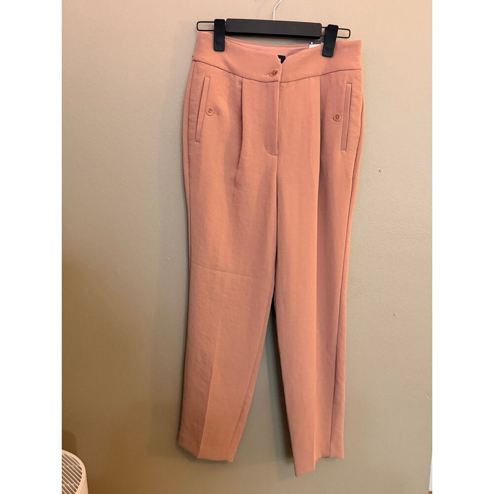 Express Women’s High Rise Ankle Tailored Pants Orange Size Small NWT